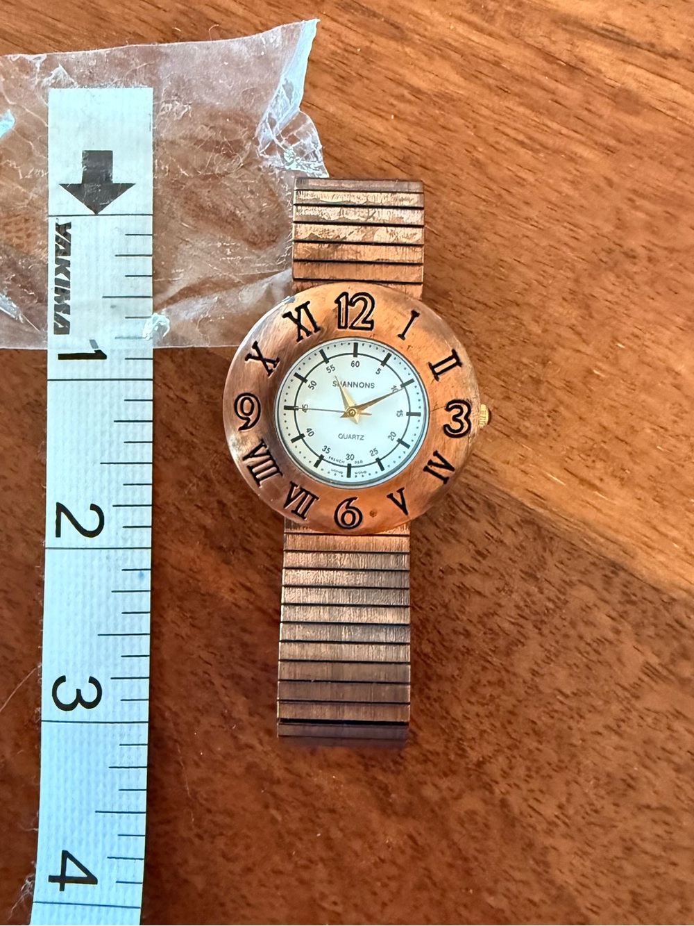 Shannon's Copper-Tone Round Face Watch - White Dial